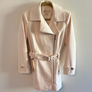 MICHAEL Michael Kors Cream Belted Trench Coat